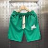 Shorts Casuais de Sarja Elegantes e Confortáveis para Homens e Mulheres Verão Padrão de Letras Calças de Cinco Pontos Calças Retas Largas Versáteis