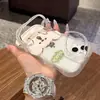 Funda de Teléfono Transparente de Cachorro Sorprendido para Apple 18Pm iPhone 16 Chicas Lindas 15 Doble Soporte 17 Silicona