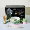 Especial transfronteiriço para conjunto de matcha estilo japonês, forno de esmalte pontilhado, utensílio de chá, suporte de chá, tigela de matcha, colher de matcha, Baibenli matcha
