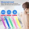 60cm Toalha de Banho de Silicone Toalha de Banho Masculina e Feminina Esfregar Costas Esfregar Lama Suprimentos Escova de Banho Longa para Costas