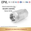 Válvula de retenção H12W-16 válvula de retenção roscada válvula de retenção vertical roscada aço inoxidável 304 316 201
