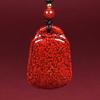 Colgante Cabeza de Buda de Arena de Cristal de Cinabrio Crudo Chapado en Oro Colgante Collar de Arena de Cristal Regalo Unisex Venta al por Mayor Dropshipping