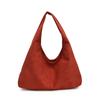 Bolsa Grande Fosca Retrô Feminina 2025 Nova Outono e Inverno Grande Capacidade Bolsa de Ombro Maillard Trabalho Deslocamento Bolsa Tote