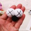 Muñeco de bola de pelo de dibujos animados ojos grandes accesorios DIY accesorios para sombrero ropa zapatos y calcetines accesorios punto franqueo