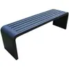Banco de Hierro Completo Silla de Parque Banco Exterior Patio Acero Inoxidable Asiento Trasero de Ocio Centro Comercial Fila de Asientos de Descanso