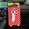 Porta Pañuelos para Respaldo de Asiento de Coche Caja de Pañuelos Divertida para Coche Colgante Monstruo de Dibujos Animados Decoración Interior de Coche