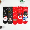Nuevos Calcetines Navideños de Dibujos Animados para Adolescentes, Populares en Europa y América, con Diseños de Renos y Muñecos de Nieve, de Longitud Media para Otoño e Invierno