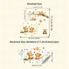 Hs1287M Urso Boneca Fofa Galho Árvore Galho Autoadesivo Desenho Animado Adesivo de Parede Quente Quarto de Crianças Quarto de Crianças Adesivo de Decoração