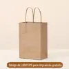 Sacolas de Papel Kraft, Sacolas de Embalagem para Viagem de Exportação, Sacolas de Presente de Natal e Festival do Meio Outono da Amazon, Sacolas de Compras, Sacolas de Papel Personalizadas