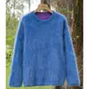 Novo Estilo Outono e Inverno 2026 Suéter Base Tricotado 100% Caxemira Pura Gola Redonda Pulôver Suéter de Lã Feminino Top Interno