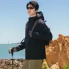Jaqueta Softshell para Homens e Mulheres, à Prova de Vento e Impermeável, Jaqueta Softshell Lisa para Uso Externo, Jaqueta de Ciclismo com Capuz para Casais