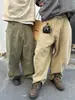 Pantalones Casuales Rectos Sueltos de Calle Retro Americano para Hombres y Mujeres, Pantalones Largos de Moda Versátiles de Pierna Ancha con Diseño Deconstruido para Primavera y Otoño