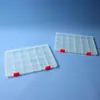 Caja de Plástico PP de 24 Compartimentos Fijos, Caja de Almacenamiento de Escritorio Engrosada para Accesorios, Piezas de Ferretería, Equipo de Pesca y Caja de Empaque para Cuentas
