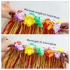 Guirnalda Kaifeng Party Hawaii a Todo Color 40 cm Traje de Falda de Hierba de una Sola Capa Vestido para Vacaciones en la Playa