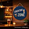 Placa Decorativa de Natal Cerveja Pizza Rena Ornamento para Pendurar com Corda de Cânhamo Personalizado 20/30cm