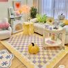 Alfombra Tatami de Imitación Cachemira Estilo Girly para Dormitorio, Mesita de Noche, Hogar, Sala de Estar, Habitación Infantil