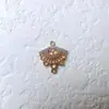 Acessórios de joias banhados a ouro de cobre 18k com alta retenção de cor pingente micro cravejado zircônia colar pulseira brincos materiais DIY feitos à mão