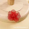 En Stock 5 cm Borde Dorado Organza Flor de 5 Pétalos Adornos para Ropa, Accesorios para el Cabello y Manualidades de Tela Hechas a Mano Venta al por Mayor