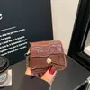 Bolso Mini Cuadrado de Moda 2026 Verano Nueva Moda Casual Simple Cadena Bloque de Color Patrón de Piedra Bolso de Hombro Cruzado