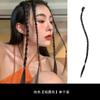 Peluca con trenza de boxeo estilo Spice Girl, estilo celebrante de internet para mujeres del milenio y2k, trenza larga con orejas colgantes y teñido.