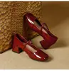 Zapatos de Cuero Pequeños Estilo Mary Jane Retro Chic Estilo Francés para Mujer 2026 Otoño Nueva Llegada Brisa Vespertina Moda Francesa Zapatos de Suela Ligera para Mujer