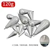 Chumbada de Chumbo Gota d'Água para Arremesso Longo, Antienrosco, Chumbada para Pesca com Iscas ao Ar Livre, Feita Sob Medida para Varas de Mar, Varas de Arremesso, Chumbada de Chumbo com Argola de Suspensão Gota d'Água