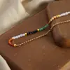 Estilo francés nuevo retro nicho diseño moderno todo-partido lujo ligero ágata natural hecho a mano con cuentas collar joyería al por mayor