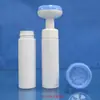 Spot del Fabricante 100ML120ML Botella de Espuma Limpiadora Facial de Presión Botella de Gel de Ducha Desinfectante de Manos con Forma de Flor