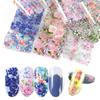 Cross-border Hot nail Art Star Sticker ins Dia dos Namorados Flor Rosa Mar Rosa Flor Arte Renda Papel unha