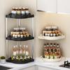 Estante de Almacenamiento de Cocina, Especiero Giratorio, Trípode, Estante de Almacenamiento de Cocina para Montar en la Pared, Lista de Tienda Departamental de Una Pieza