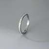 Anillo Cuadrado con Incrustaciones de Diamantes de Plata de Ley S925 Nalan, Anillo de Diseño Exquisito y Sencillo Estilo Ins Nicho R03690