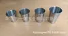 Juego de Vasos de Acero Inoxidable, Copa Pequeña de Vino con Borde Enrollado, Copa de Vino Combinada para Viaje, Taza de Café, Vaso de Agua Portátil para Picnic, Barbacoa, Exteriores
