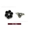 Botones Metálicos para Camisa Forma de Flor Botón de Aceite Cosido a Mano Botón Decorativo para Suéter de Mujer Cárdigan Tejido Camisa Falda