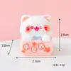 Nova Miniatura de Gatinho DIY Criativa Artesanal Bolsa de Gatinho de Papelão Pingente de Chaveiro Material Pingente de Resina Ornamento