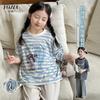 Pijamas para Niñas YOJIA Verano 2025 Nuevo Estilo Traje de Verano para Niña Ropa de Casa para Niños Conjunto de Dos Piezas