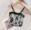 Verano 2023 Nuevo Deseo Puro Belleza Retro Top Tubo Sin Espalda Niche Camisola con Cordones Top Versátil Estilo Deseo Puro