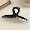 Grampo de cabelo tipo pinça de tubarão extra grande, novo modelo estilo coreano 2026, toque de alta qualidade, adequado para cabelos grossos, pinça de garra versátil e simples para penteados presos
