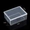 Caja rectangular transparente de plástico PS caja de embalaje para tapones para los oídos transparentes caja de embalaje para almacenamiento de materiales pequeños de bricolaje caja de cosméticos