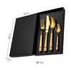 Cubiertos de Acero Inoxidable 304 con Forma de Espiga de Trigo para Mesa, Cuchillo, Tenedor y Cuchara 4 Piezas Principales, Cuchillo y Tenedor para Bistec Occidentales de Hotel de Alta Gama