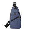 Bolsa de Peito Personalizada com Logo, Bolsa Transversal de Ombro Único, Bolsa de Peito com Carregamento USB, Bolsa de Ombro Único, Fábrica OEM