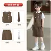 Novo Conjunto de Colete Infantil Estilo Chinês com Estampas de Estilo Nacional, Traje Tang, Hanfu para Meninos, Adequado para Atividades de Aula, Recepções, Recitação e Trajes de Performance