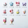 Super Mini Resina DIY Joyería Accesorios para el Cabello Hecho a Mano Material de Pegamento de Crema Funda para Teléfono Móvil Parche para Pasador Serie de Conejitos Lindos