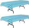Toalha de Mesa Oktoberfest Xadrez Azul e Branco pe Toalha de Mesa Decoração Oktoberfest Exterior Descartáveis Suprimentos para Festa