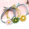 Lazo para el cabello de margarita pequeña estilo Hyuna Accesorio para el cabello Popular Banda elástica Estilo coreano Alta elasticidad Anillo para el cabello Cuerda para el cabello Girasol