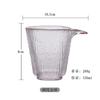 Tazón Cubierto de Rima de Bambú de Vidrio Juego de Té Kung Fu Taza de Té Sicai Traje de Cubierta de Té Tazón de Té Individual Engrosado Resistente al Calor