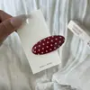 Presilha de cabelo fofa de bolinhas estilo coreano, presilha bico de pato requintada de alta qualidade, presilha para franja infantil, pequeno acessório de cabelo oval