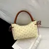 Bolsa de outono estilosa para mulheres, nova bolsa estilo balde com bolinhas da moda coreana 2026, bolsa transversal versátil