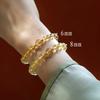 Pulsera de Cristal Amarillo Natural para Mujer, Pulsera de Cristal de Titanio Pixiu, Cristal para el Cabello, Regalo de Xia Yuan para Novia