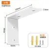 Soporte de Pared Triangular de Acero Inoxidable sin Perforar Soporte para Panel de Pared Marco de Soporte en Forma de L Código de Ángulo Ángulo Recto de 90 Grados Estante de Almacenamiento