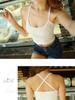Top Corto de Tirantes Camisola para Mujer, Top Tubo Cruzado de Primavera, Crop Top Ajustado, Mayoreo